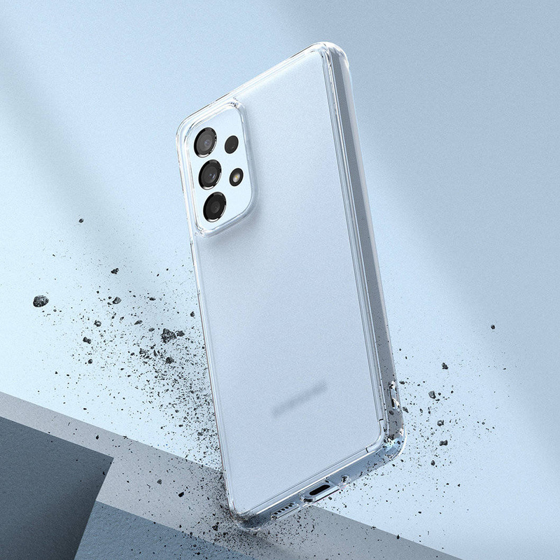 Ringke Fusion Matte tpu case with frame for samsung galaxy a73 translucent