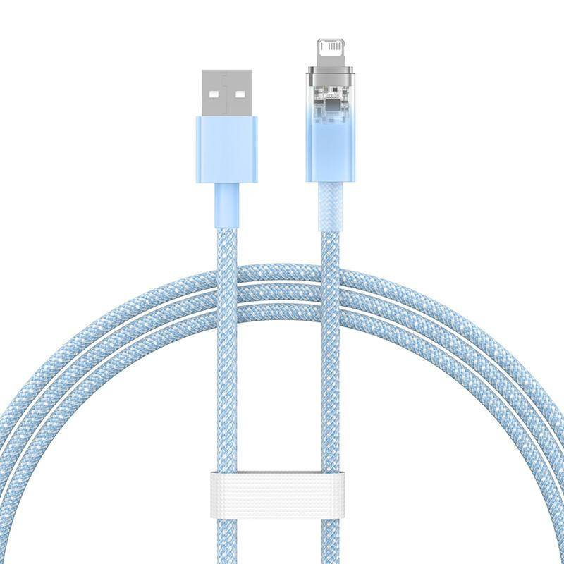 Kabel szybko ładujący Sm Baseus Explorer 2.4A 1M (niebieski)