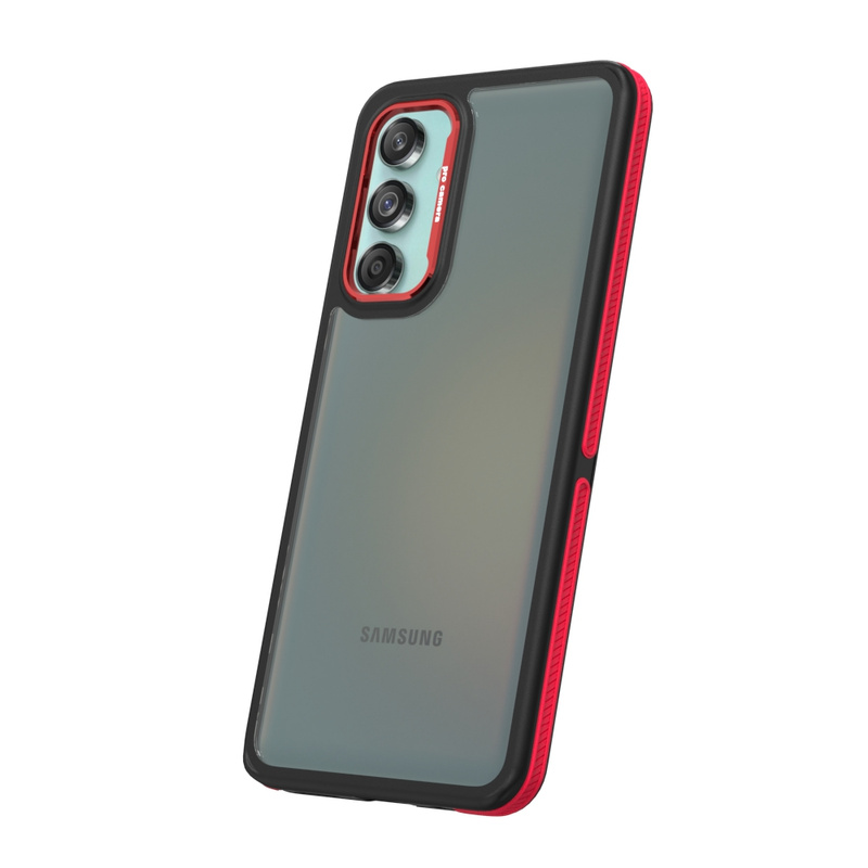 Nakładka Crystal Black do Samsung Galaxy M55 5G czerwona