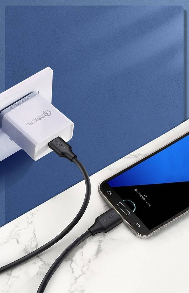 Ugreen kabel przewod USB - micro USB Typ B SuperSpeed 3.0 2m czarny (10843)