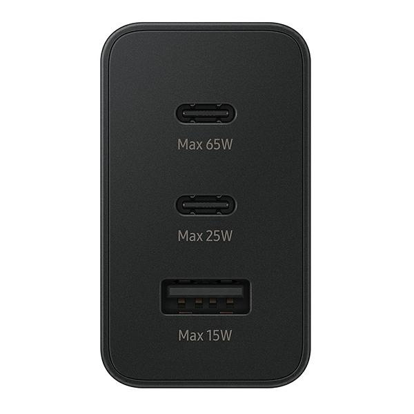 Samsung wall charger 2x USB Type C / USB 65W black (EP-T6530NBEGEU)