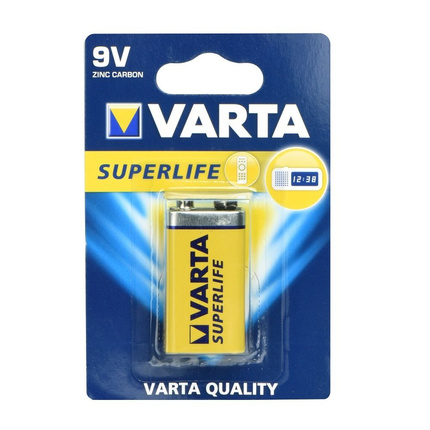 Bateria Cynkowa VARTA 9V 1 szt Superlife