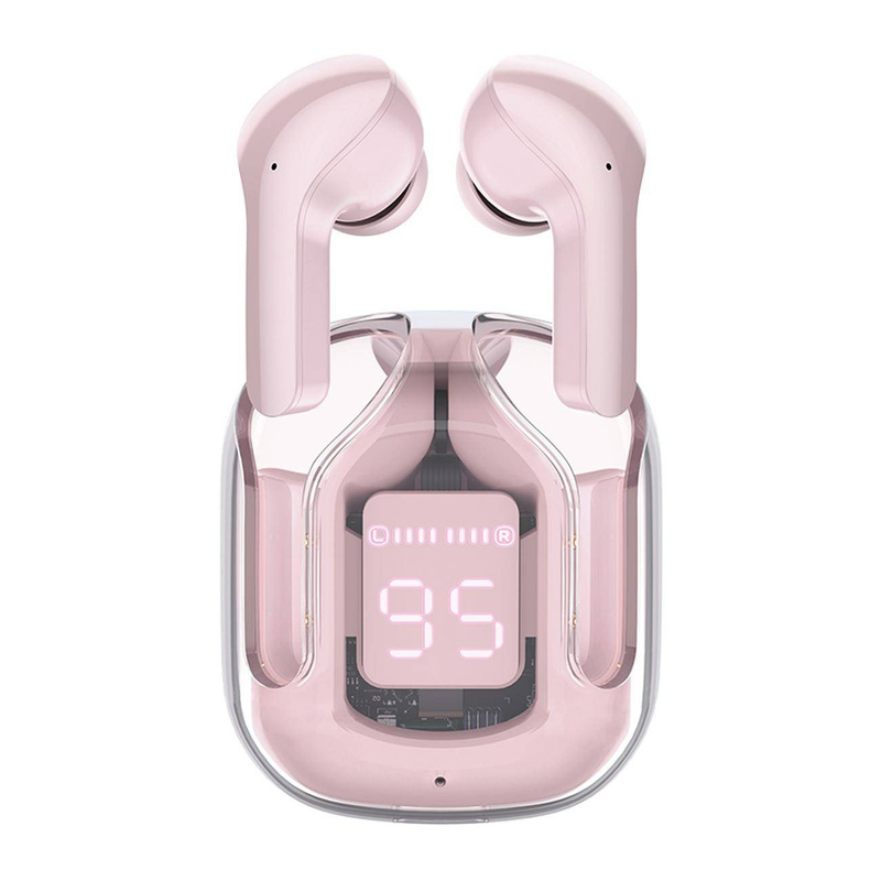 Acefast dokanałowe słuchawki bezprzewodowe TWS Bluetooth różowy (T6 pink lotus)