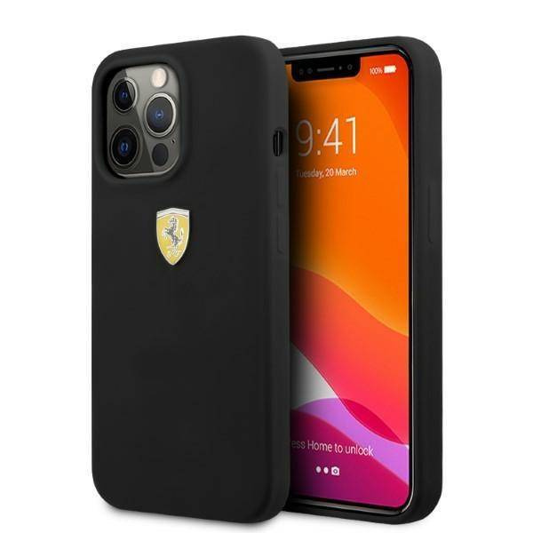 Case IPHONE 13 PRO MAX Ferrari Hardcase Silicone MagSafe (FESSIHMP13XBK) black