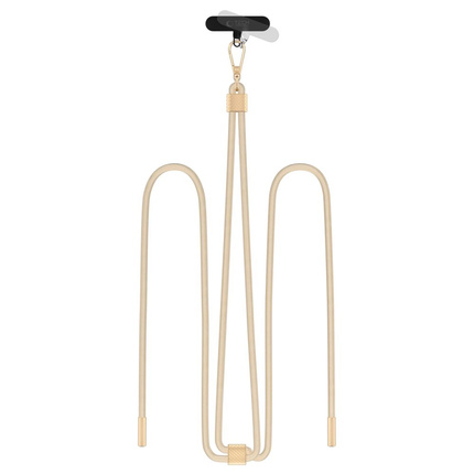 TECH-PROTECT C2S ROPE CROSSBODY STRAP BEIGE/GOLD