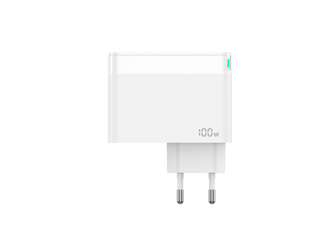 Ładowarka Sieciowa GaN 100W 1x QC3.0 USB + 2x PD USB-C Jellico C118 biała