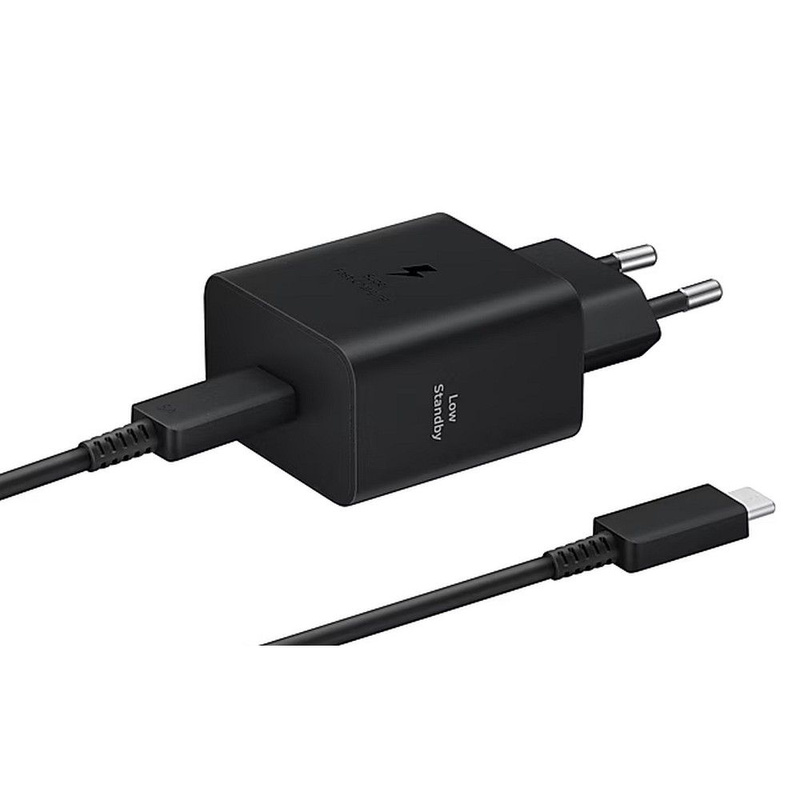 Ładowarka sieciowa Samsung EP-T4511XBEGEU 45W 4.05A 1x USB-C - czarna + kabel USB-C