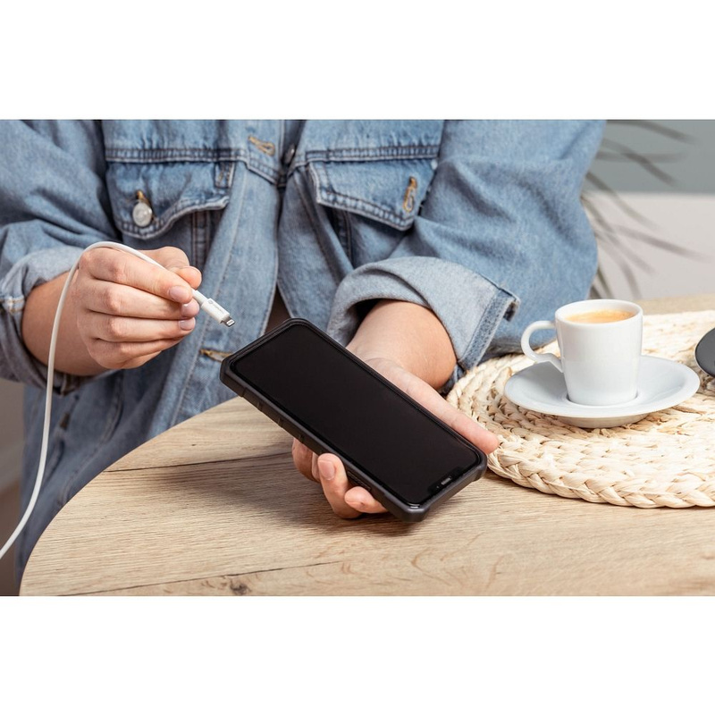 FORCELL kabel USB A do Lightning 8-pin MFi 2,4A/5V 12W C703 1m biały