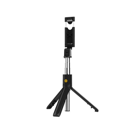 Selfie Stick Tripod K07 statyw z pilotem bluetooth / bezprzewodowy uchwyt kijek do zdjęć czarny