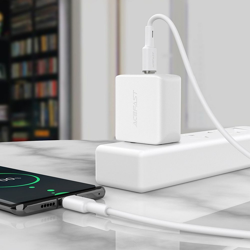 Acefast Kabel USB Typ C - USB Typ C 1,2m, 60W (20V / 3A) weiß (C2-03 weiß)