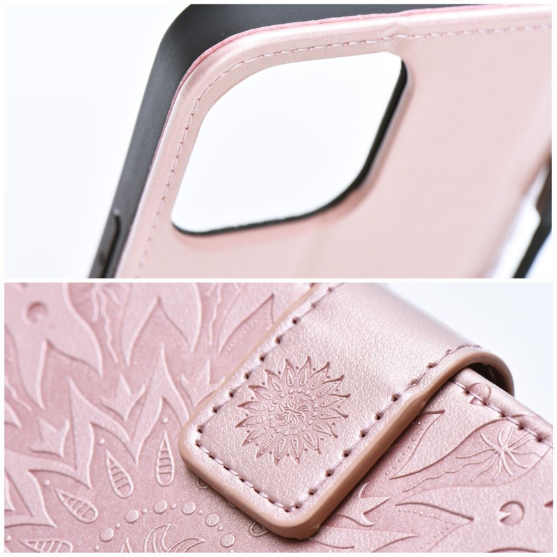 Kabura MEZZO Book do IPHONE 11 mandala złoty róż