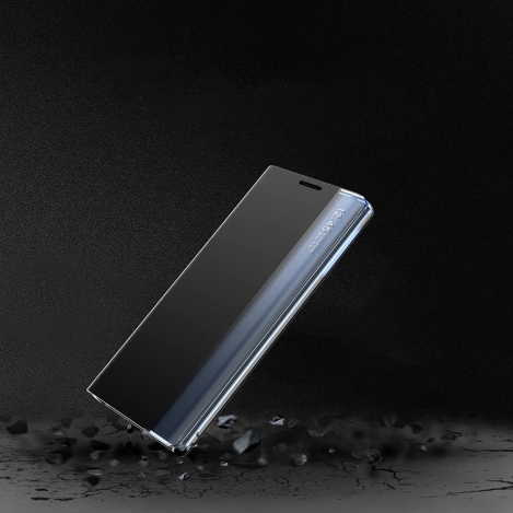 Neues Sleep View Case mit Klappe und Ständer für Samsung Galaxy A55 – blau