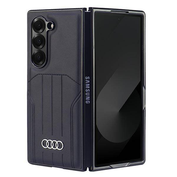 Original Handyhülle SAMSUNG GALAXY Z FOLD 6 Audi Synthetic Leather (AU-TPUPCMFold6-Q5/D1-BK) schwarz