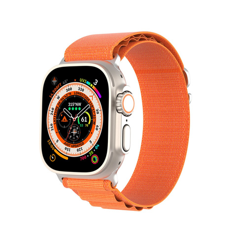 Sport Buckle Strap for Apple Watch Ultra/8/7/6/SE/5/4/3/2/1 (42, 44, 45, 49mm) Dux Ducis Strap GS Version - Orange