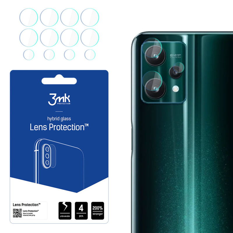 Hybridglas für Kamera / Objektiv REALME 9 PRO 3mk Flexible Glass Lens