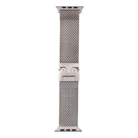 Pasek do Apple Watch Forcell F-Design FA11 zatrzask stal 42 / 44 / 45 / 49 mm srebrny
