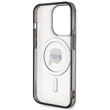 Karl Lagerfeld KLHMP15LHKHNOTK Hülle für iPhone 15 Pro – transparent