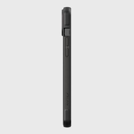 Raptic X-Doria Secure Case für iPhone 14 Plus mit gepanzerter MagSafe-Hülle schwarz