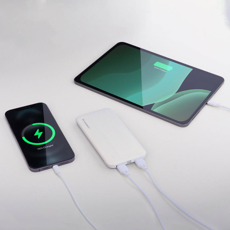Wozinsky powerbank 10000mAh 2 x USB biały (WPBWE1)