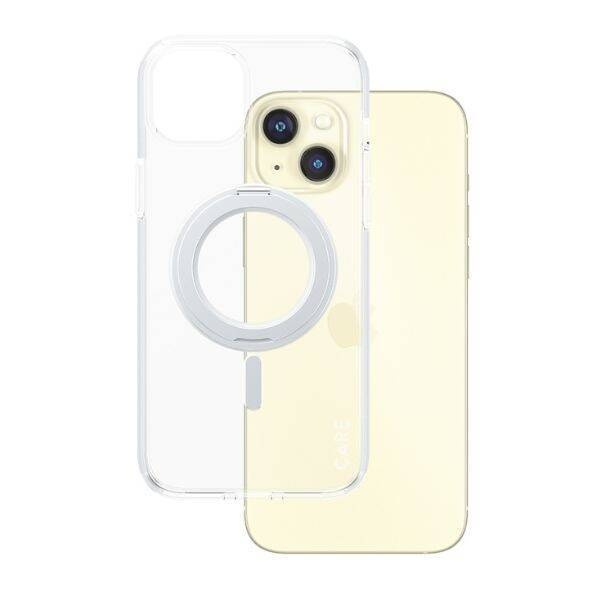 CARE by PanzerGlass Kickstand Case MagSafe für iPhone 15 Pro Max – Silber