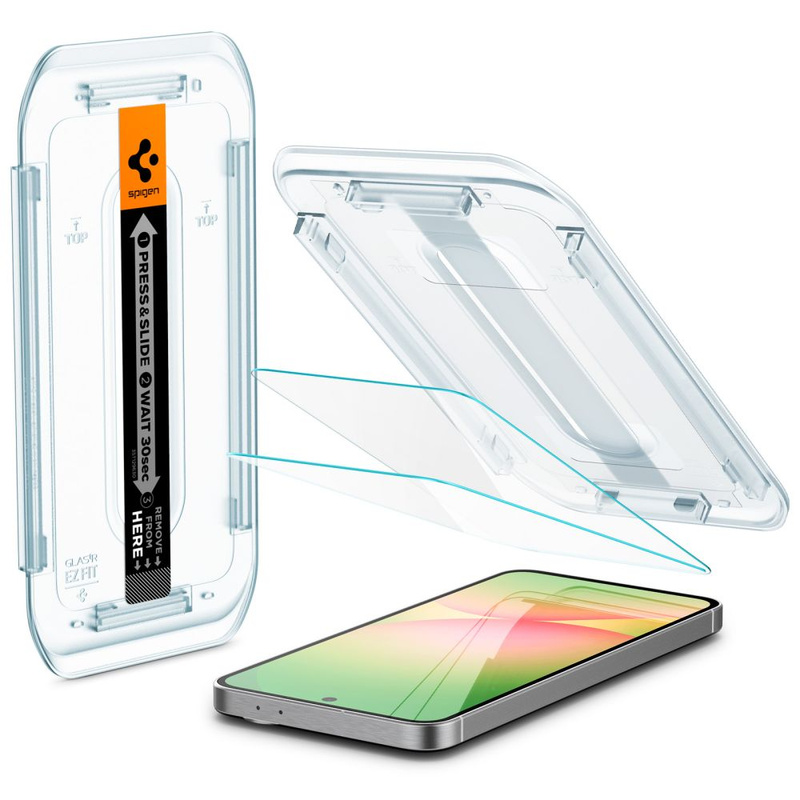 SZKŁO HARTOWANE SPIGEN GLAS.TR ”EZ FIT” 2-PACK GALAXY S24 FE CLEAR