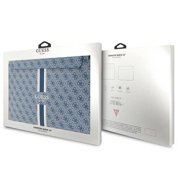 Bag LAPTOP 16" Guess Sleeve 4G Printed Stripes (GUCS16P4RPSB) blue