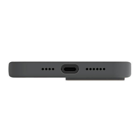 Uniq Hülle Lino Hue iPhone 14 Plus 6.7&quot; Magclick Charging grau/anthrazit