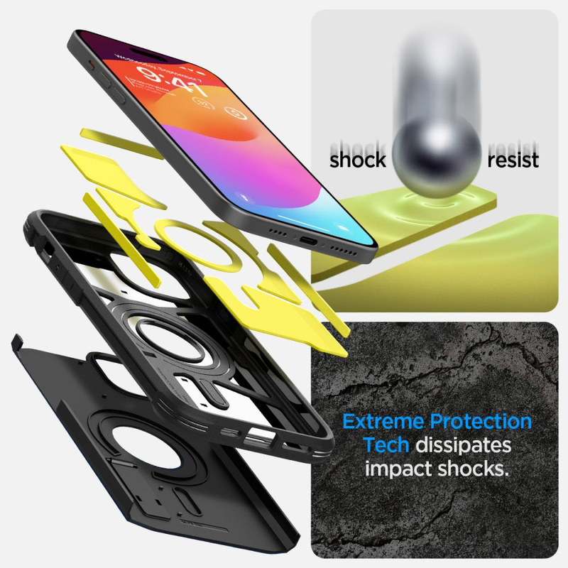 Spigen TOUGH ARMOR MAG MAGSAFE IPHONE 15 SCHWARZ