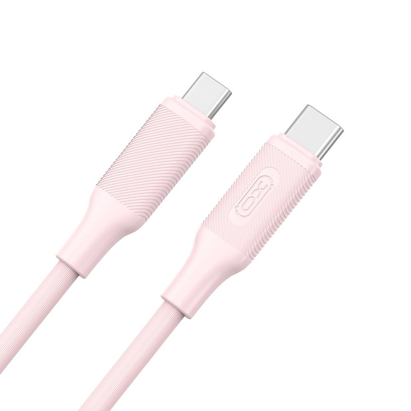 XO KABEL NB-Q265B USB-C/USB-C 1m 60W RÓŻOWY