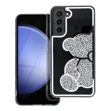 Futerał TEDDY BEAR do SAMSUNG A25 5G srebrny