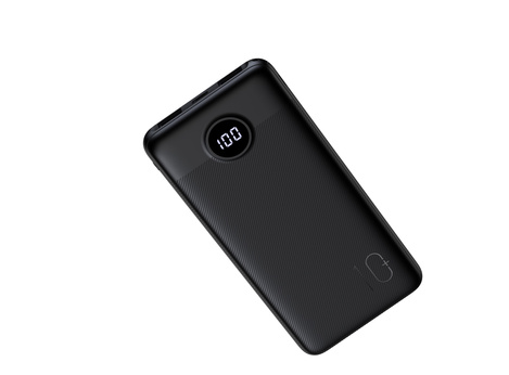 Bateria zewnętrzna (Powerbank) VEGER L10 - 10 000mAh LCD czarny (W1105)
