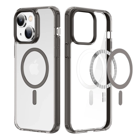Dux Ducis Clin2 Hülle für iPhone 14 Plus magnetische Hülle MagSafe grau