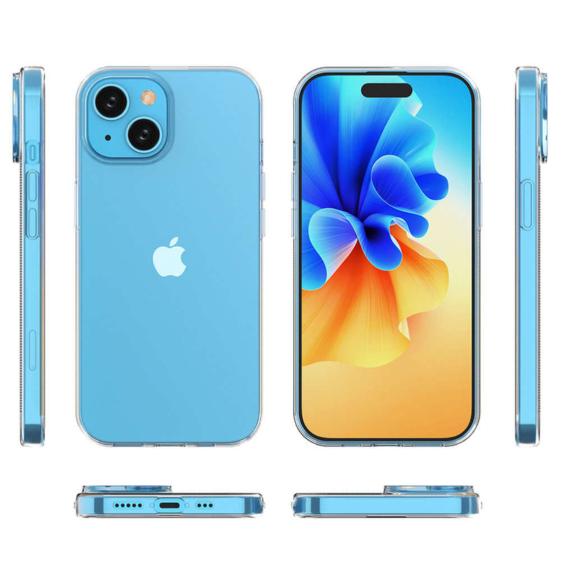 iPhone 15-Hülle aus der Ultra Clear-Serie in transparenter Farbe