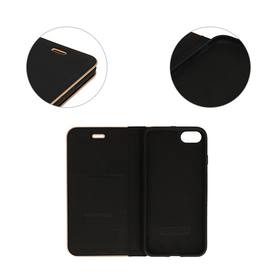 Kabura Vennus Book z ramką do Xiaomi Redmi 10A czarna