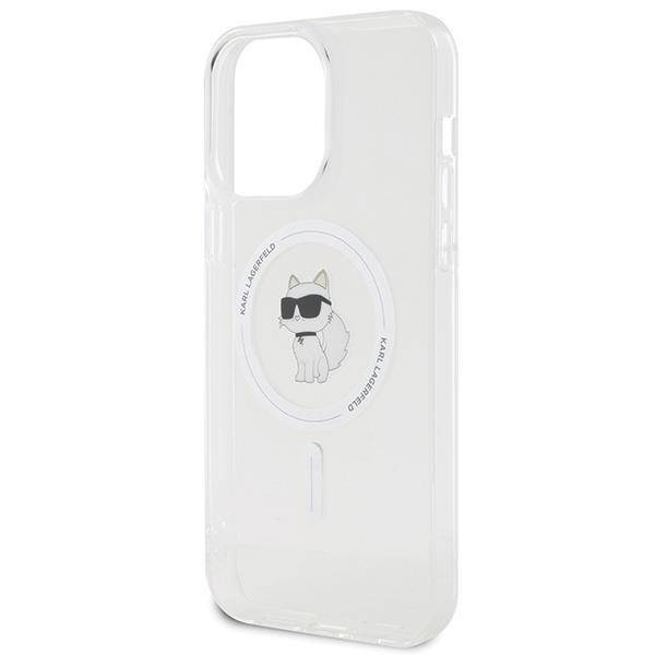 Karl Lagerfeld IML Choupette MagSafe Hülle für iPhone 15 Pro Max – transparent