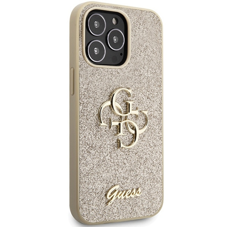 Original Case IPHONE 13 PRO Guess Hardcase Glitter Script Big 4G