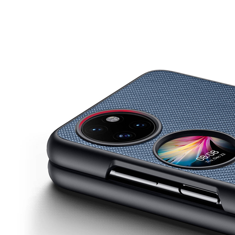 Dux Ducis Fino Hülle ist aus Nylonmaterial Huawei P50 blau