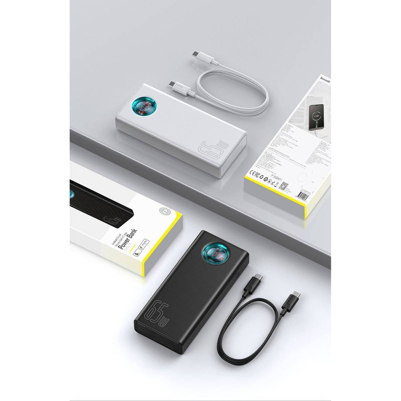 Baseus Amblight power bank 65W 30000mAh Overseas Edition biały (PPLG000102)