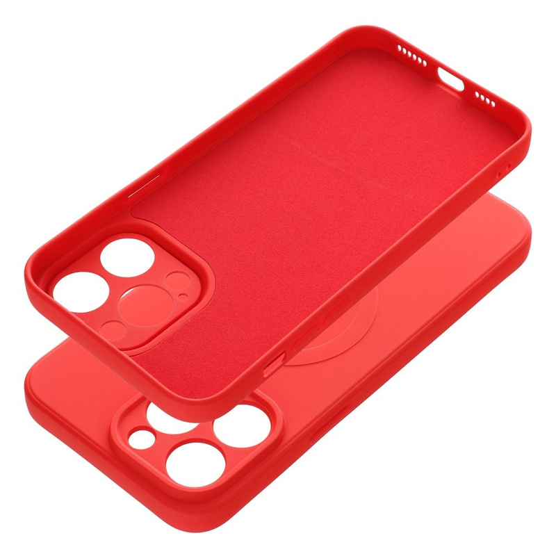 Futerał Silicone Mag Cover kompatybilny z MagSafe do IPHONE 14 PRO MAX czerwony