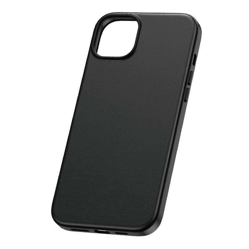 Schutzhülle APPLE IPHONE 15 PRO Baseus Fauxther Series schwarz