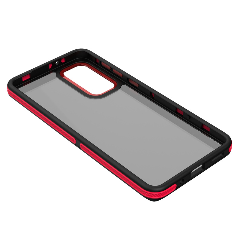 Nakładka Crystal Black do Samsung Galaxy M55 5G czerwona
