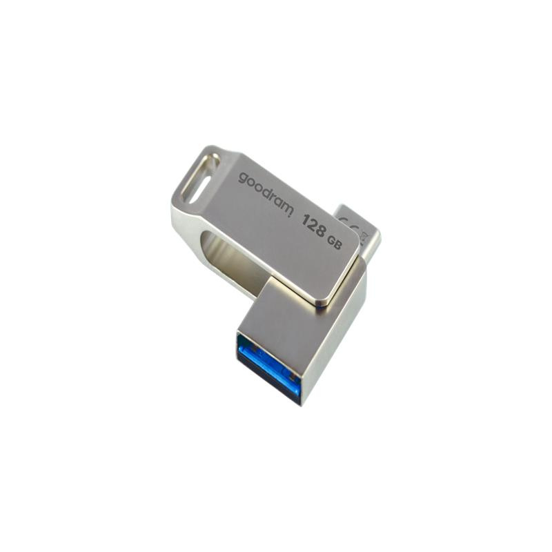 Pendrive 128 GB USB 3.2 Gen 1 USB / USB C OTG ODA3 Goodram - srebrny