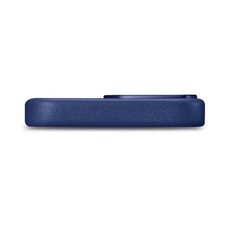 iCarer Case Leather Genuine Leather Case Cover for iPhone 14 Pro Max Blue (WMI14220708-BU) (MagSafe Compatible)