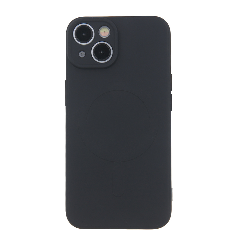 Etui do iPhone 15 Pro Max MagSafe czarne + Szkło na ekran + Szkło na aparat