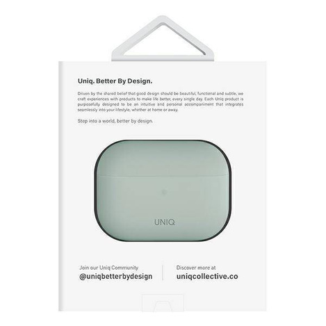Uniq Hülle Lino AirPods Pro 2 gen Silikon mint/mintgrün