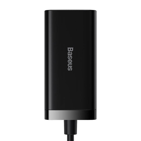 Baseus GaN3 Pro 2xUSB-C + 2xUSB wall charger, 100W (black)
