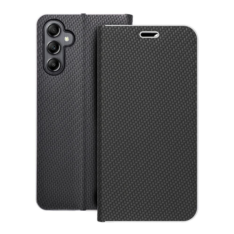 Kabura LUNA Book Carbon do SAMSUNG A14 4G / A14 5G czarny