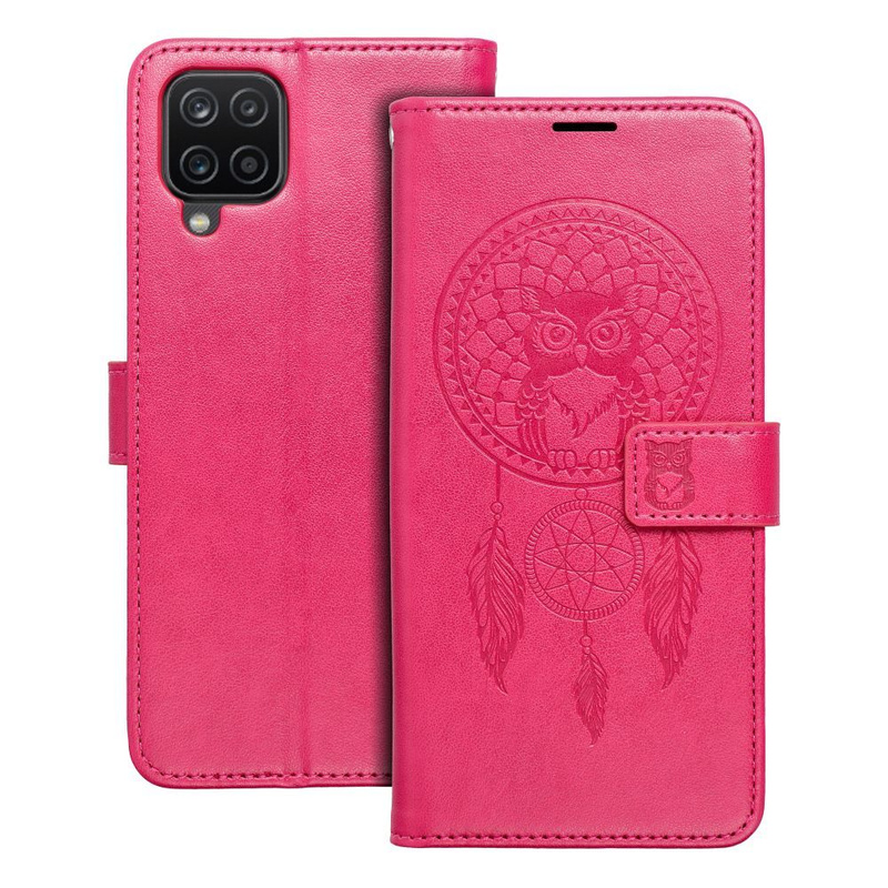 Kabura MEZZO Book do SAMSUNG A12 łapacz snów magenta