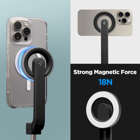 Spigen Selfiestick S571W MagSafe Tripod   Bluetooth czarny/black AMP07656