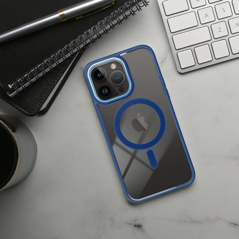 Futerał Color Edge Mag Cover kompatybilny z MagSafe do IPHONE 15 PRO niebieski